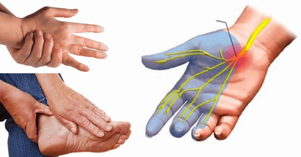 bolovi u zglobovima u ruci i utrnulost prstiju škripanje i oštra bol u koljenu